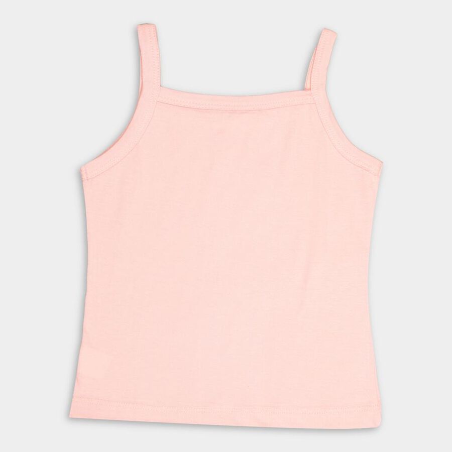 Girls' 100% Cotton Vest (Pack of 2), White, large