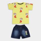Infants' 100% Cotton Baba Suit, पीला, small