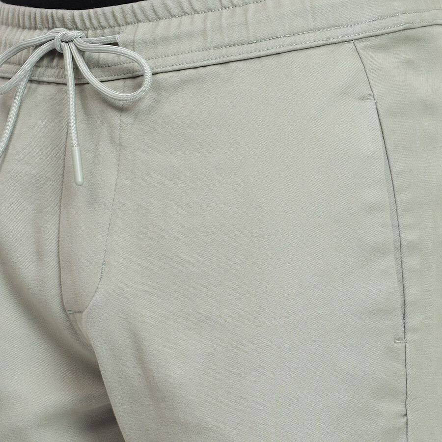 Men's Slim Fit Casual Trousers, Light Green, large image number null
