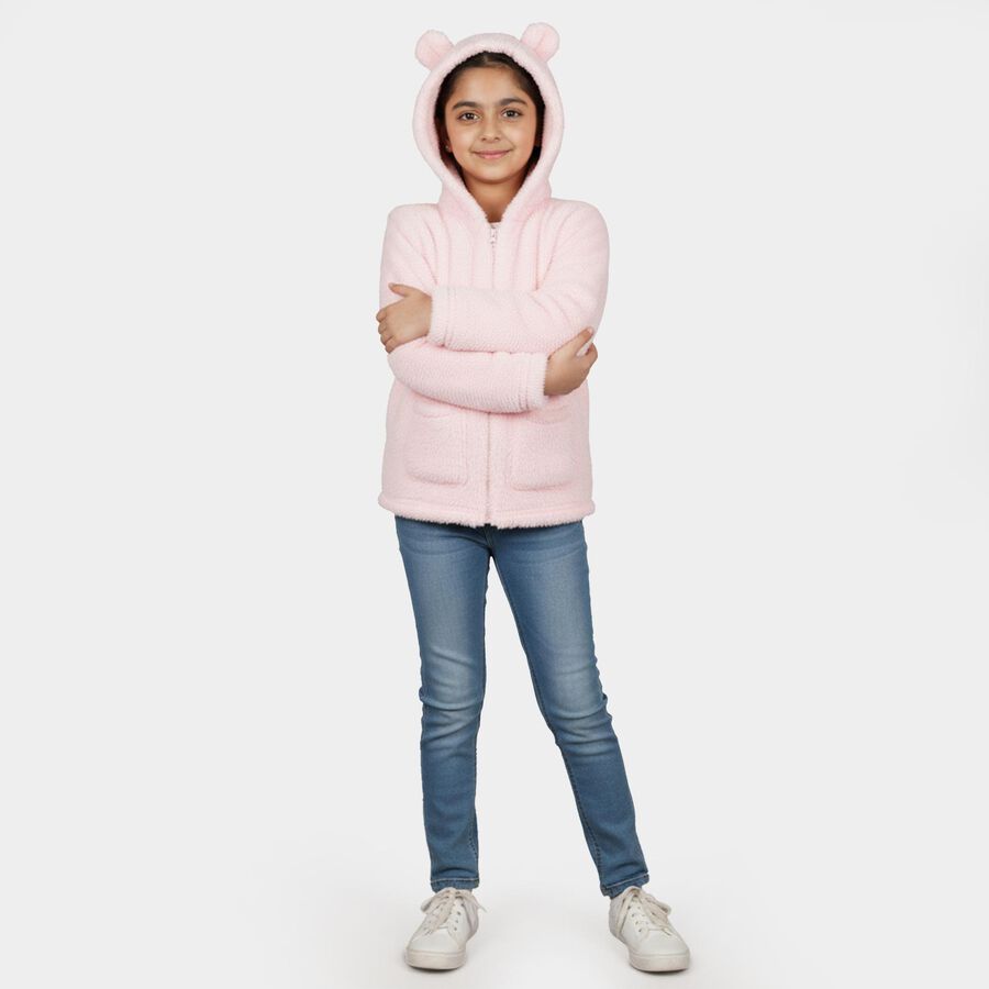 Girls' Jacket, Light Pink, large image number null