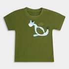 Infants' 100% Cotton T-Shirt, Olive, small image number null