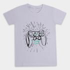 Boys' 100% Cotton Half Sleeves T-Shirt , Light Blue, small