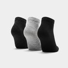 Men's Ankle Length Pack of 3 Socks ( Grey, Charcoal, Black ), चारकोल, small