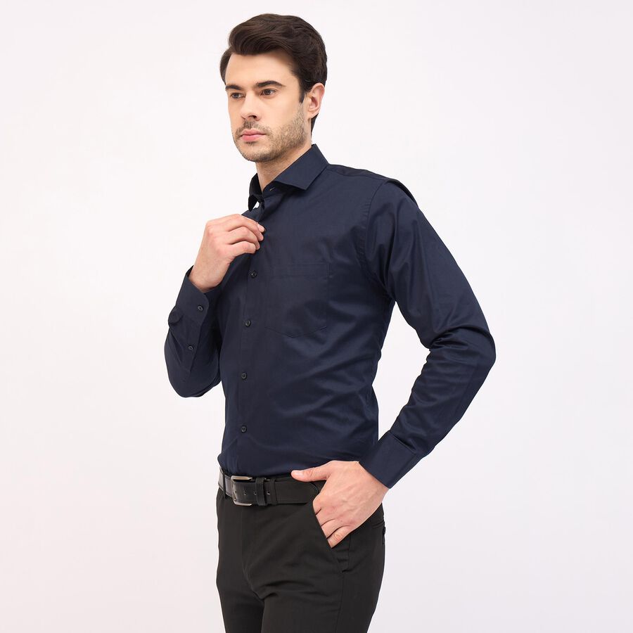 Men's Formal Shirt, नेवी ब्लू, large image number null