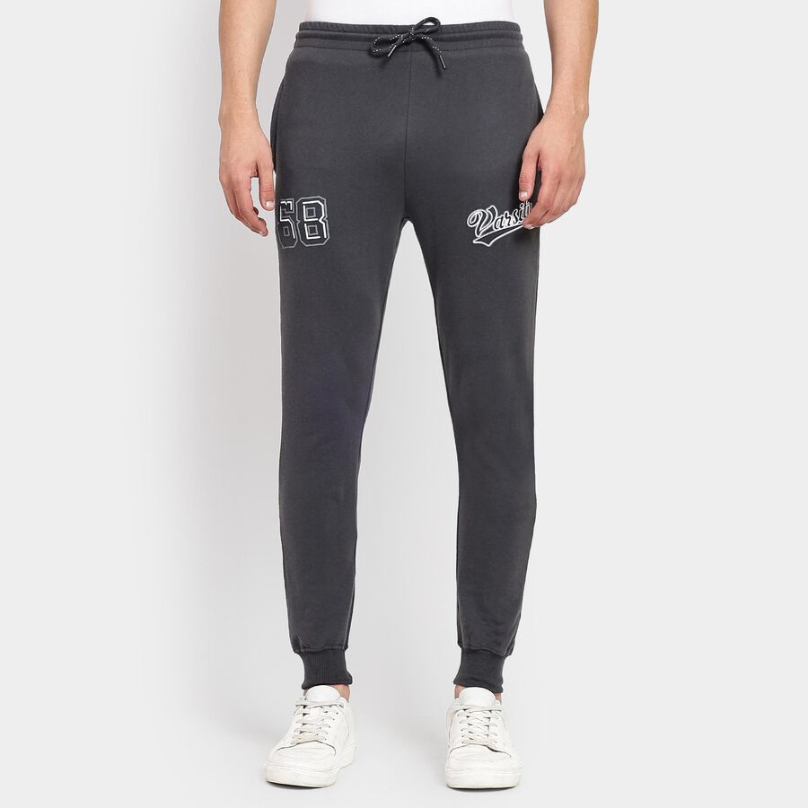 Men's Track Pants, गहरा ग्रे, large image number null