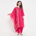 Ladies' Ethnic Set, रानी (फ्यूशिया), small image number null