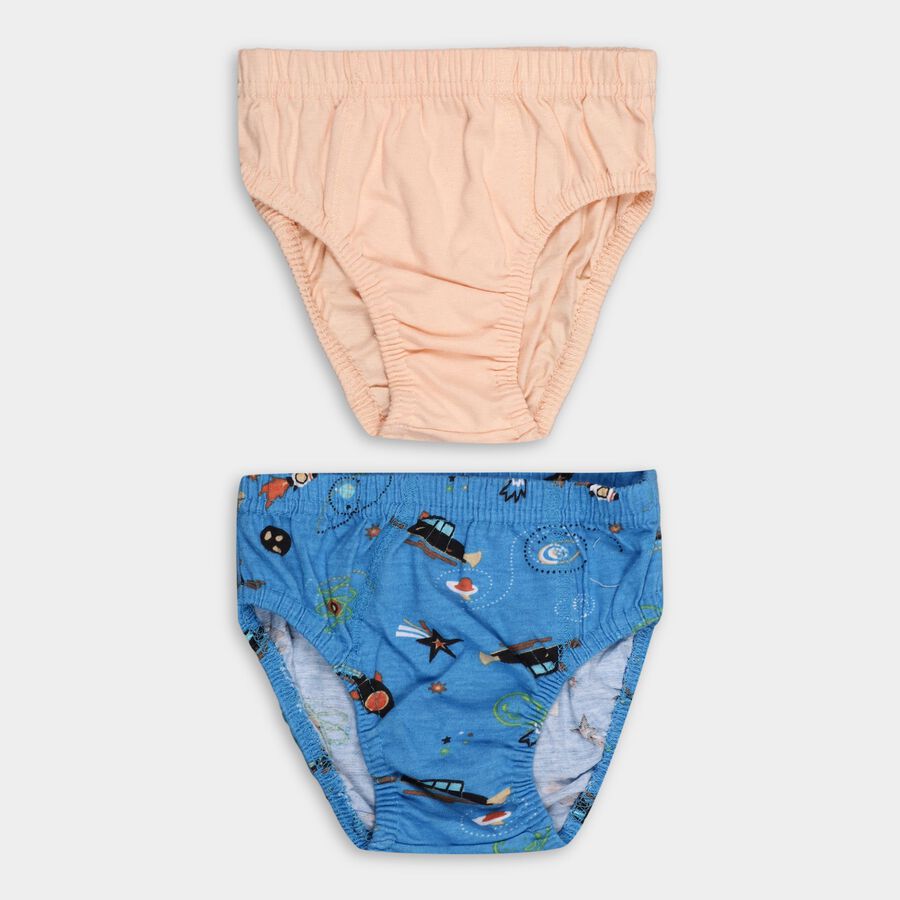 Boys' 100% Cotton Briefs, नारंगी, large image number null