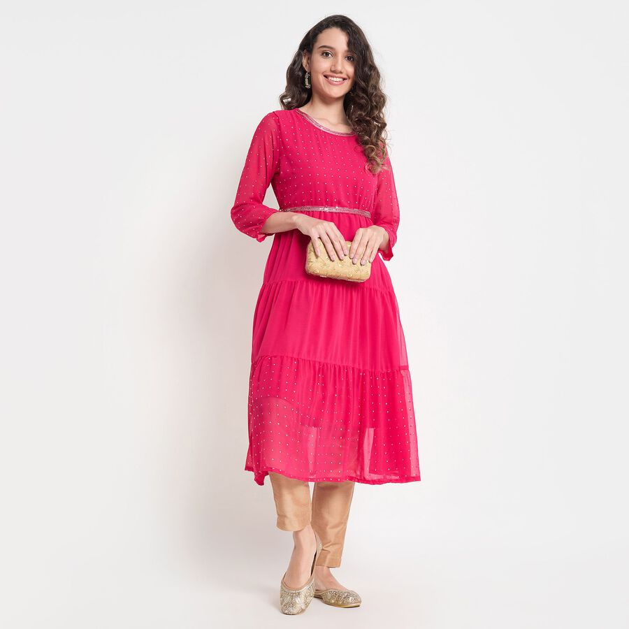 Ladies' Kurta, Fuchsia, large image number null