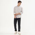 Men's Khaki Cotton Classic Slim Fit Casual Shirt, Khaki, small image number null