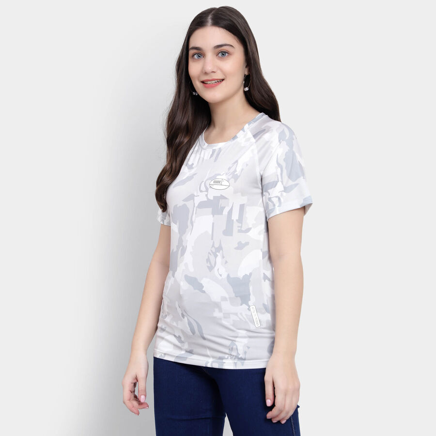 Round Neck T-Shirt, Light Grey, large image number null