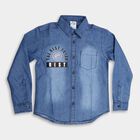 Boy's Casual Shirt , Mid Blue, small image number null