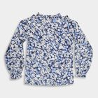 Girls' Blouse , Mid Blue, small image number null