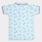 Boys' Cotton Half Sleeves T-Shirt, हल्का नीला, small image number null