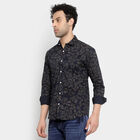 Cotton Casual Shirt, Navy Blue, small image number null