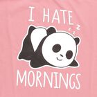 Girls' Soft Pink Round Neck Casual Graphic Top, गुलाबी, small image number null