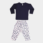 Infants Cotton Round Neck Hipster Set, Navy Blue, small image number null
