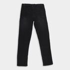 Boys' Jet Black Slim Fit Classic Jeans, Black, small image number null
