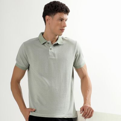 Men's Collared Half Sleeves T-Shirt 