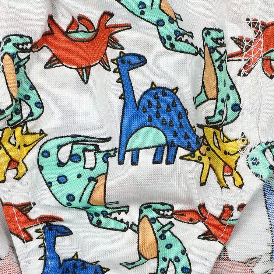 Boys Green Regular Fit Printed Briefs, हल्का हरा, large