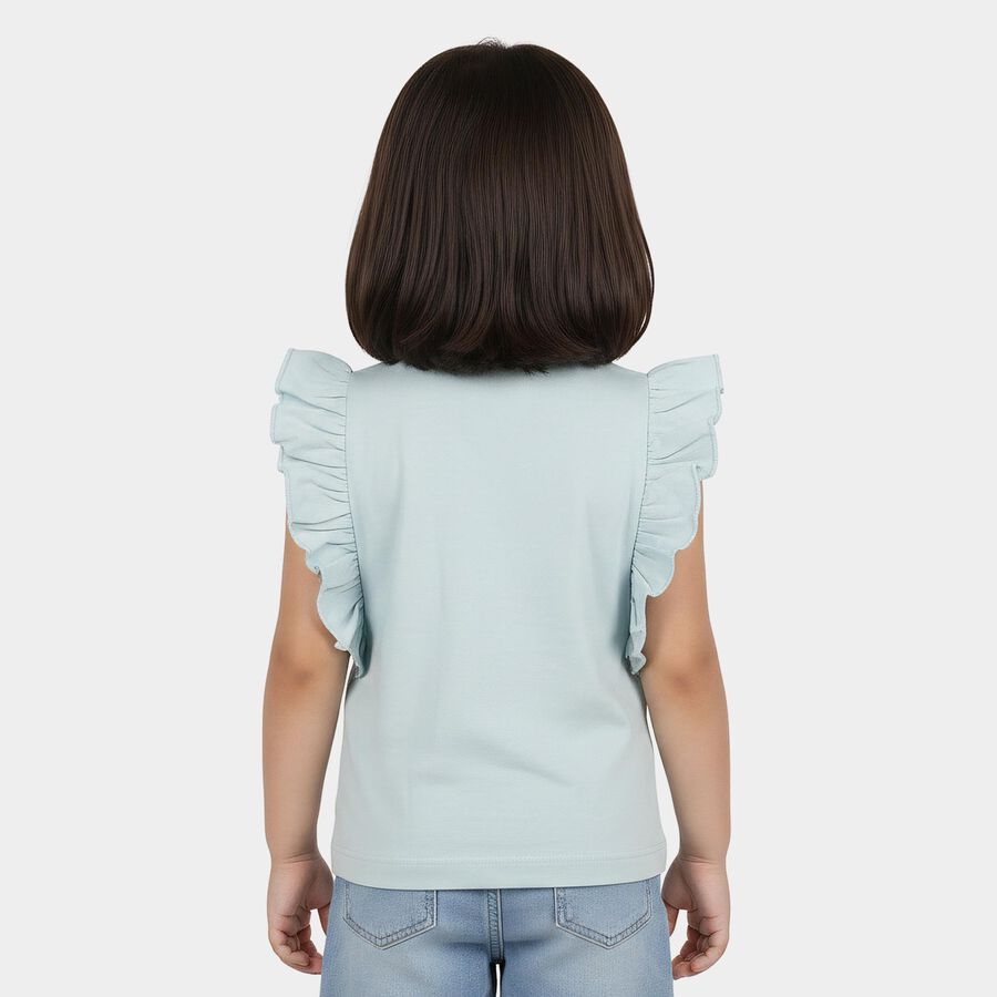 Girls' T-Shirt, Light Blue, large