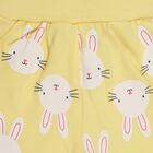 Infants' Soft Yellow Jogger Fit Bunny Printed Pyjama, पीला, small image number null