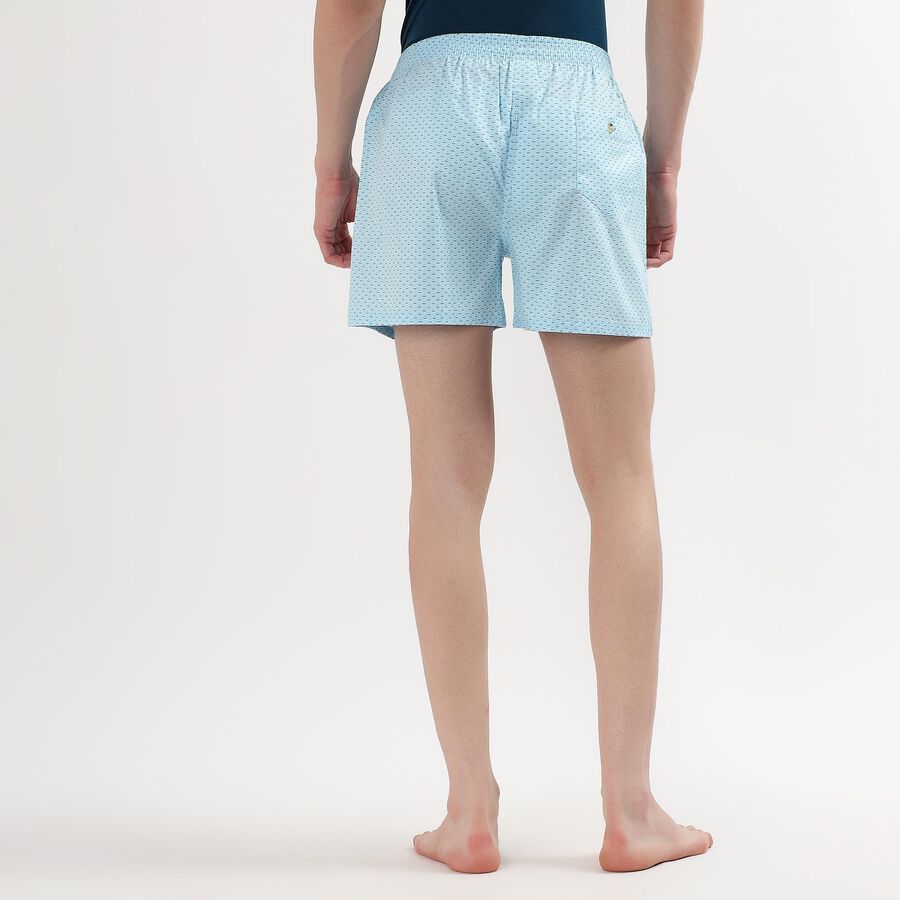 Men's 100% Cotton Boxers, Light Blue, large image number null