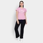 Ladies' Round Neck T-Shirt , Light Pink, small