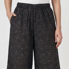 Women's Grey Relaxed Fit Solid Palazzos, Dark Grey, small