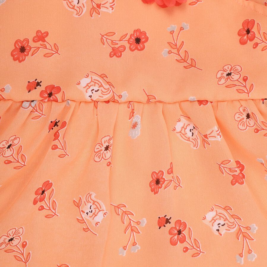 Girls' Top Skirt, Coral, large image number null
