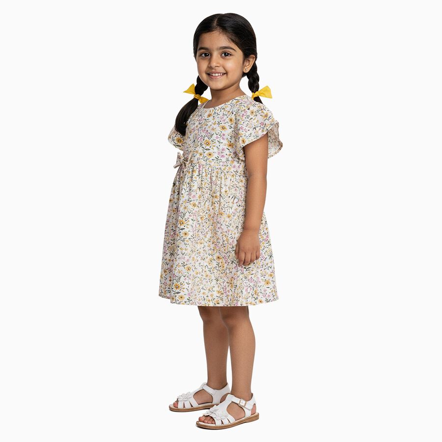 Girls' Frock, ऑफ व्हाइट, large image number null