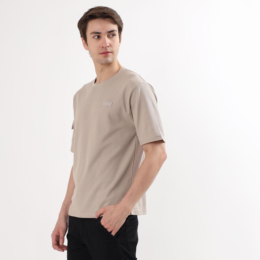 Men's Half Sleeves T-Shirt, Beige, large image number null