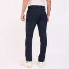 Men's Cross Pocket Slim Fit Casual Trousers, Navy Blue, small image number null