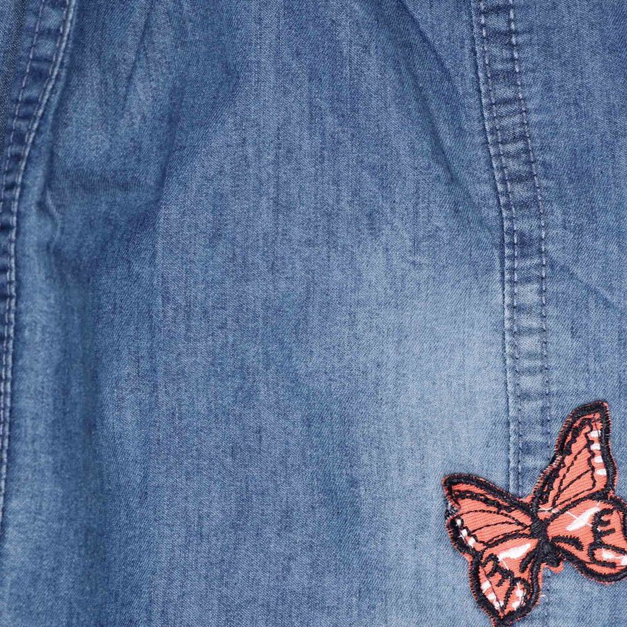 Printed Skirt Top Set, Peach, large image number null