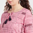 All Over Print Straight Kurti, गुलाबी, small image number null
