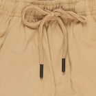 Boys' Beige Regular Fit Jogger Trousers, Khaki, small