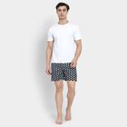 Men's 100% Cotton Boxers , Navy Blue, small