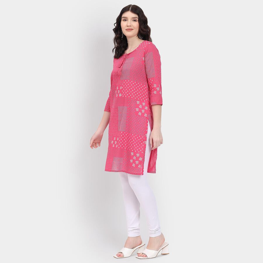 Ladies' Kurta , रानी (फ्यूशिया), large image number null