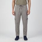Men's Grey Tapered Cargo Jogger, Dark Grey, small