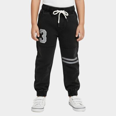 Boys' Dusty Charcoal Black Regular Fit Jogger Jeans