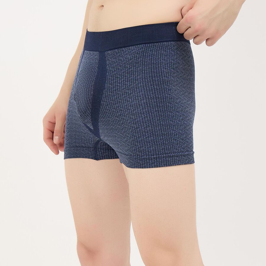 Men's Navy Blue Regular Fit Performance Trunks, Navy Blue, large