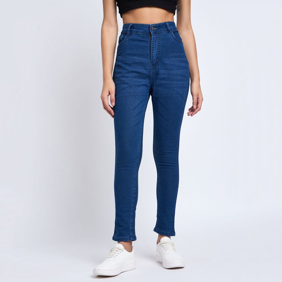 Ladies' Jeans , Dark Blue, large image number null