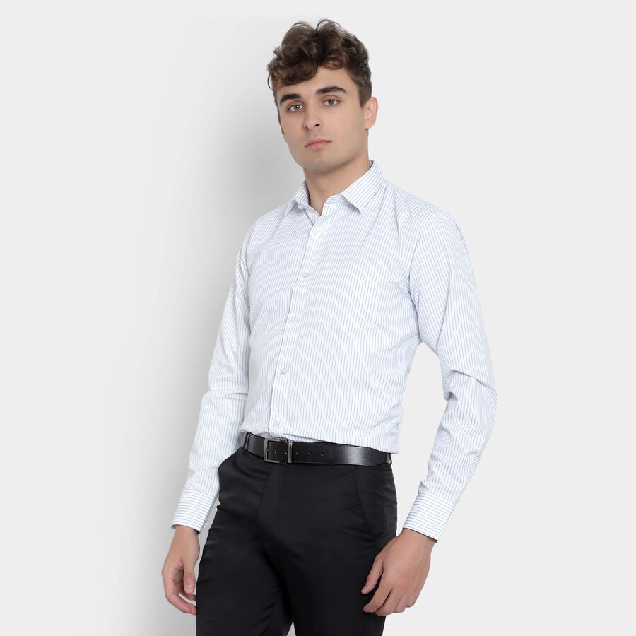 Stripes Formal Shirt, Light Grey, large image number null