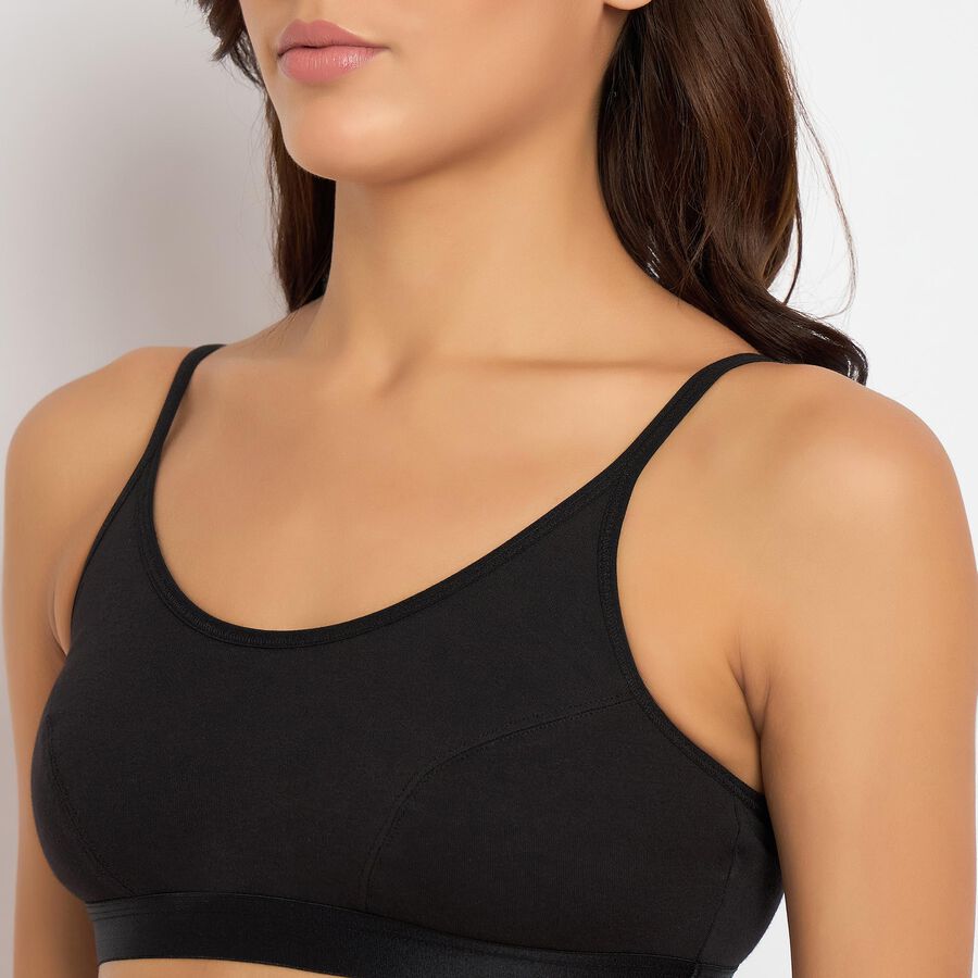 Ladies' Bra, Black, large image number null