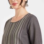 Printed Kurta, Dark Grey, small image number null