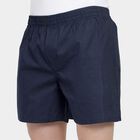 Men's 100% Cotton Boxers, Navy Blue, small image number null