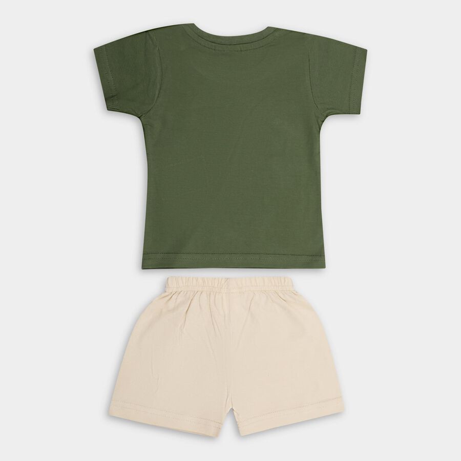 Infant Boys' 100% Cotton Baba Suit , Olive, large