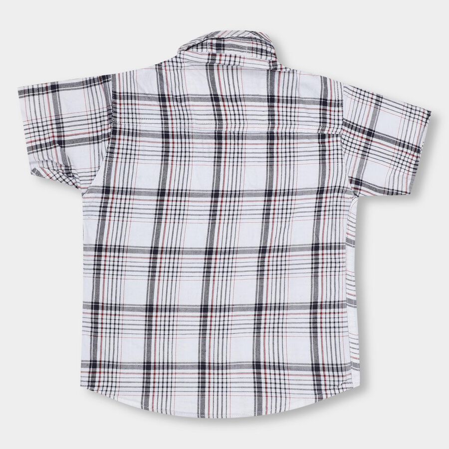 Boys' 100% Cotton Casual Shirt , सफ़ेद, large image number null