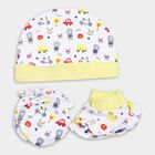 Infants' Cotton Gift Set (Cap, Mittens, Booties), White, small