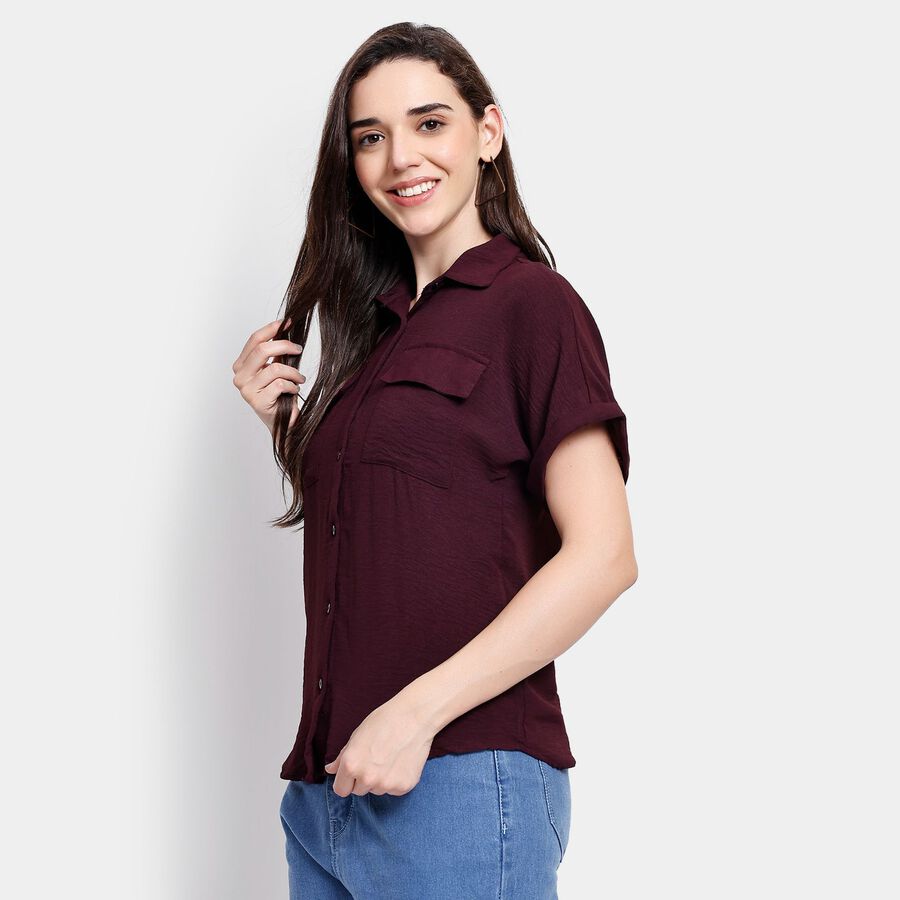 Ladies' Shirt, Wine, large image number null