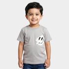 Boys Grey Crew Neck Regular Boys T-Shirt, हल्का ग्रे, small